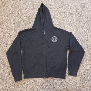 Mammoth Mountain CA Hoodie XL Dark Gray Ski Logo Full Zip Sweatshirt Sporty Cozy